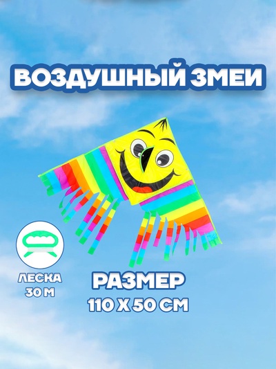 Воздушный змей Funny toys «Смайл»