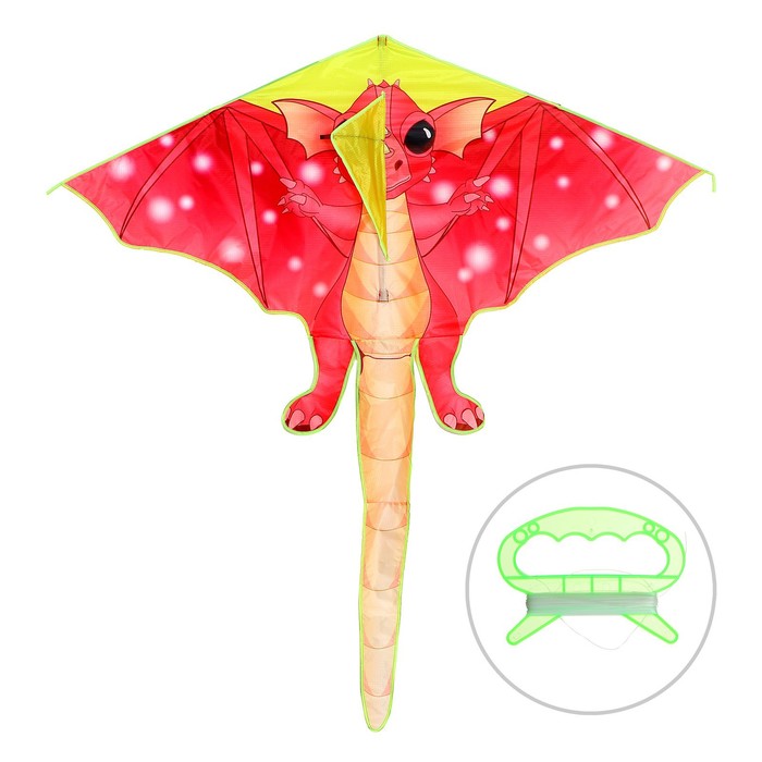 Воздушный змей «Дракон», цвета МИКС - фото 1905895222