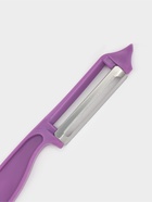 Овощечистка Доляна «Волна», 14 см, фиолетовая - Фото 2