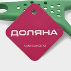 Овощечистка Доляна «Горох», двухсторонняя, 17.5 см, зелёная - Фото 4