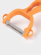 Овощечистка Доляна «Горох», двухсторонняя, 16 см, оранжевая - Фото 7