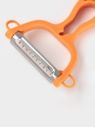 Овощечистка Доляна «Горох», двухсторонняя, 16 см, оранжевая - Фото 8