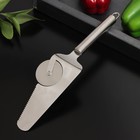 Нож - лопатка для пиццы Доляна «Металлик», 27 см, 410 сталь, цвет серебряный - Фото 3