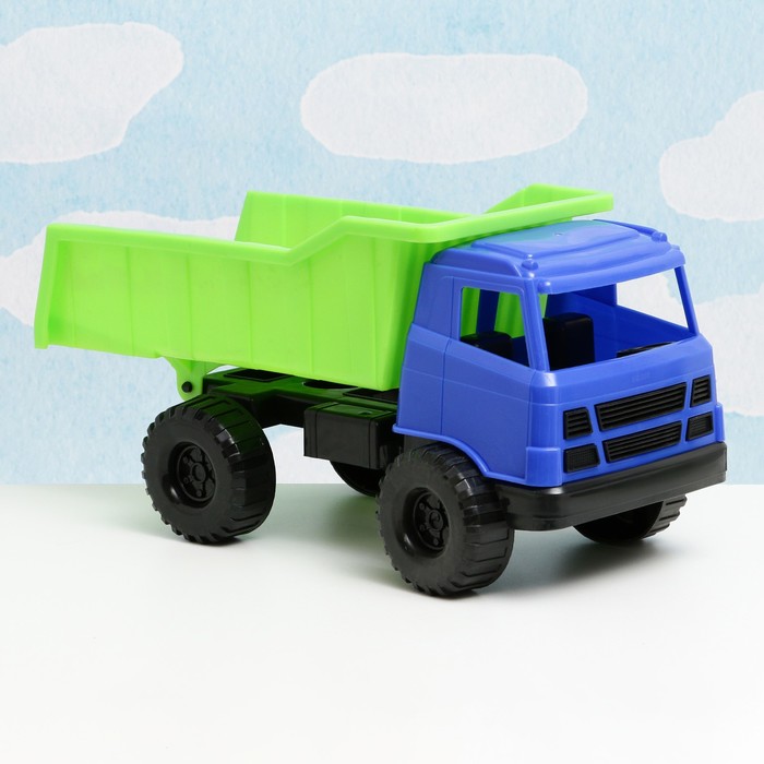 Набор для песочницы 6 предметов: камаз, ведерко, лопатка, грабли, 2 формочки, МИКС 52114