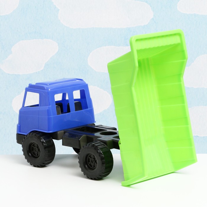 Набор для песочницы 6 предметов: камаз, ведерко, лопатка, грабли, 2 формочки, МИКС 52114