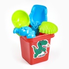 Набор игрушек для песочницы, 5 предметов: ведёрко, 2 лопатки, 2 формочки, пластик, МИКС - Фото 3