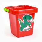 Набор игрушек для песочницы, 5 предметов: ведёрко, 2 лопатки, 2 формочки, пластик, МИКС - Фото 4