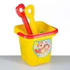 Набор игрушек для песочницы, 5 предметов: ведёрко, 2 лопатки, 2 формочки, пластик, МИКС - Фото 8