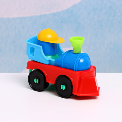 Паровоз - конструктор 14×6×9 см, МИКС