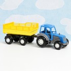 Набор детский "Трактор с прицепом": 5 игрушек для песочницы, пластик, 40 х 12 х 13 см, микс - Фото 2