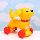 Развивающая игрушка - каталка детская "Собачка" на веревочке, 26 х 15 х 27см - фото 318721138