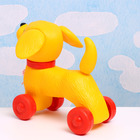 Развивающая игрушка - каталка детская "Собачка" на веревочке, 26 х 15 х 27см - фото 4618674
