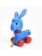 Каталка детская «Ослик», на верёвочке 7143136