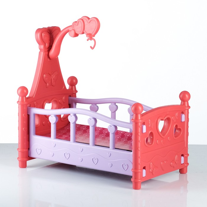 Игрушка пластмассовая Кроватка большая 36*16*35см - Фото 1