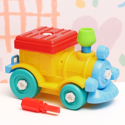 Конструктор винтовой «Поезд», 16×9×9 см, МИКС