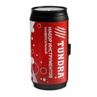 Набор инструментов ТУНДРА, подарочный пластиковый кейс "Банка", 13 предметов - Фото 2