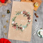 Полотенце «Этель» Fir branches 40×73 см, 100% хл, саржа 190 г/м² - Фото 1