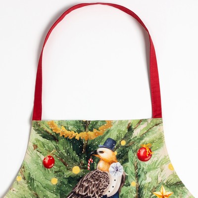 Фартук новогодний «Этель» Noble Christmas, 60×70 см, 100% хлопок, саржа 190 г/м²