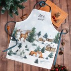Фартук новогодний "Этель" Forest animals 60х70см, 100% хл, саржа 190 гр/м2 - Фото 4