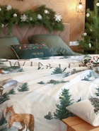 Постельное бельё "Этель" 1.5 сп Winter village 143*215 см, 150*214 см, 70*70 см - 2 шт, бязь 125гр/м2 - Фото 9