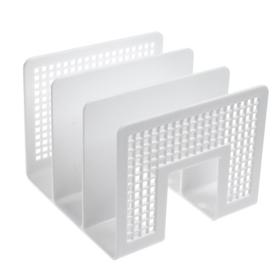 Лоток-сортер для бумаг ErichKrause Classic, вертикальный, 3 отделения, белый