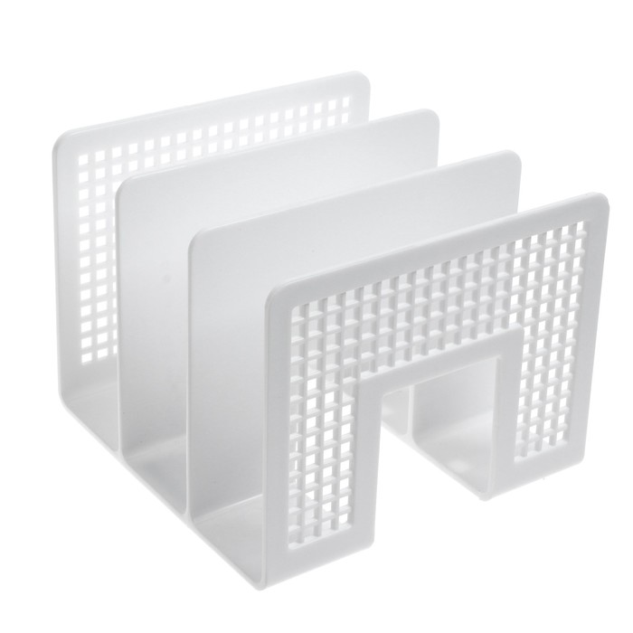 Лоток-сортер для бумаг ErichKrause Classic, вертикальный, 3 отделения, белый - Фото 1