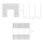 Лоток-сортер для бумаг вертикальный, 3 отделения, ErichKrause Classic, белый - Фото 4