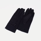 Перчатки женские, размер 7.5, без утеплителя, цвет чёрный - фото 321310370