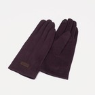 Перчатки женские, размер 8.5, без утеплителя, цвет коричневый - фото 321310382