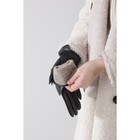 Перчатки женские, размер 7.5, с утеплителем, цвет чёрный - фото 33478323