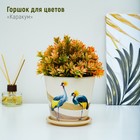 Горшок для цветов Доляна «Каракум», 800 мл, цвет бежевый - Фото 1