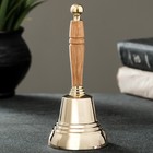 Валдайский колокольчик с деревянной ручкой, d - 7 см - фото 4780612