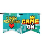 Гирлянда-флажки Game Time, «С Днём Рождения!», 300 см 7534150 - фото 16810879