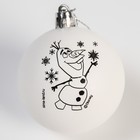 Ёлочный шар под раскраску на новый год «Холодное сердце», d=5,5 см, набор для творчества - Фото 3