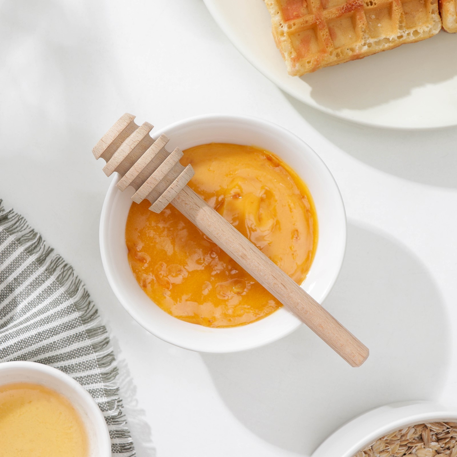 Ложка для мёда Доляна, 14 см, дерево бук Ложка для мёда Доляна, 14 см, дерево бук