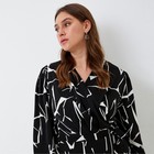 Платье женское MIST, plus-size,   р.50, черный - фото 21430153