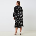 Платье женское MIST, plus-size,   р.50, черный - фото 21430141