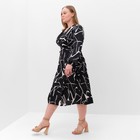 Платье женское MIST, plus-size,   р.50, черный - фото 21430142