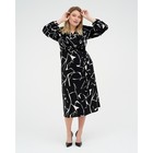 Платье женское MIST, plus-size,   р.50, черный - фото 21430146