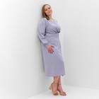 Платье женское MIST, plus-size,   р.50, серо-голубой - Фото 2
