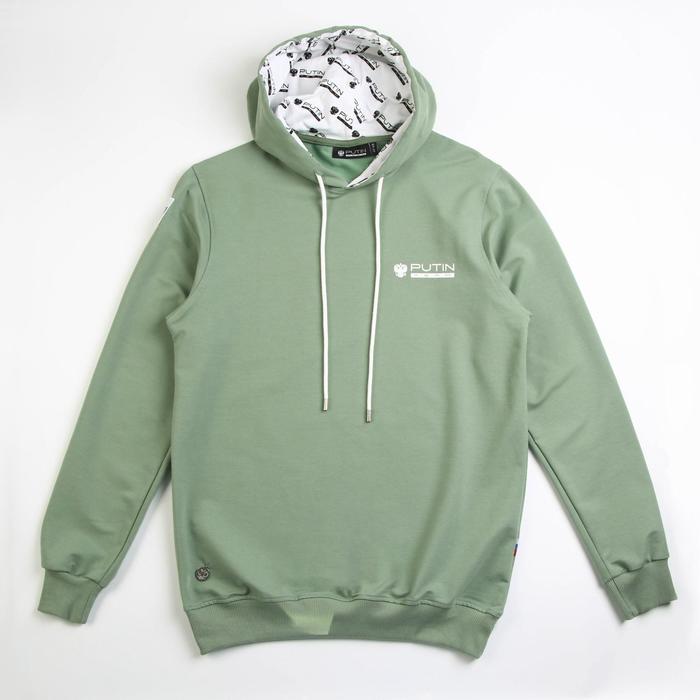 Толстовка Putin team, зелёная, размер 46-48 - Фото 1