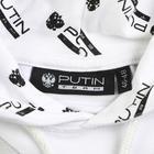 Толстовка Putin team, герб, белая, размер 46-48 - фото 57929