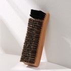 Щётка для одежды и обуви деревянная SAVANNA, 15,2×4,7×4,5 см, 154 пучка, натуральный ворс - фото 9488763
