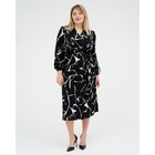 Платье женское MIST, plus-size,   р.52, черный - фото 21430255