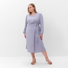 Платье женское MIST, plus-size,  р.54, серо-голубой - фото 318722178