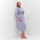 Платье женское MIST, plus-size,  р.56, серо-голубой - Фото 2