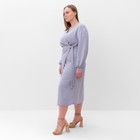 Платье женское MIST, plus-size,  р.56, серо-голубой - Фото 3