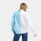 Рубашка женская MIST р.48-50, белый/голубой - фото 27334180