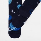 Колготки детские "Космос", 116-122 см, синий - фото 806013545