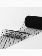 Фатин «Горох», 15 см, 23±1 м, 11±1 г/м², чёрный №21 - Фото 3